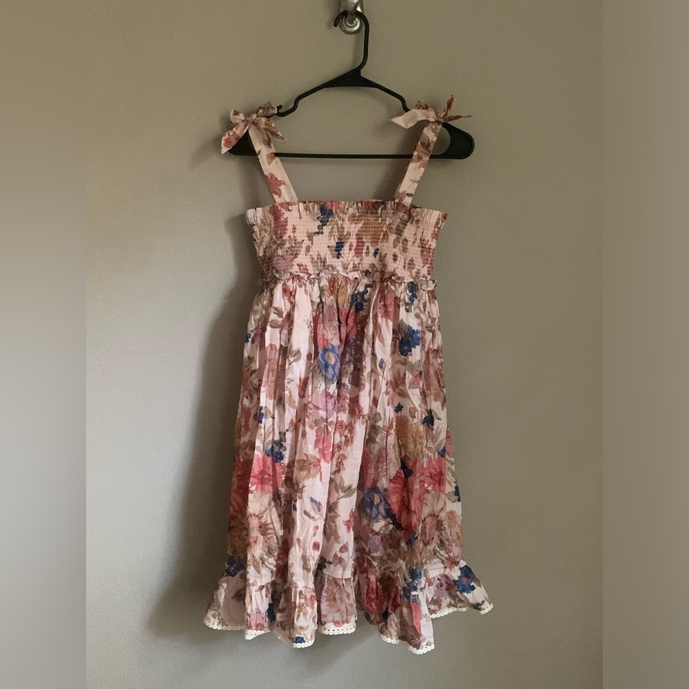 NWT Authentic Zimmermann Girl's August Shirred Dress Sz 12
